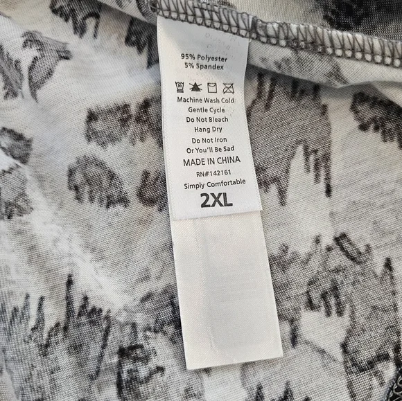 LulaRoe Animal Print Dress Bold Animal Print Slip On 2 XL - Picture 6 of 10